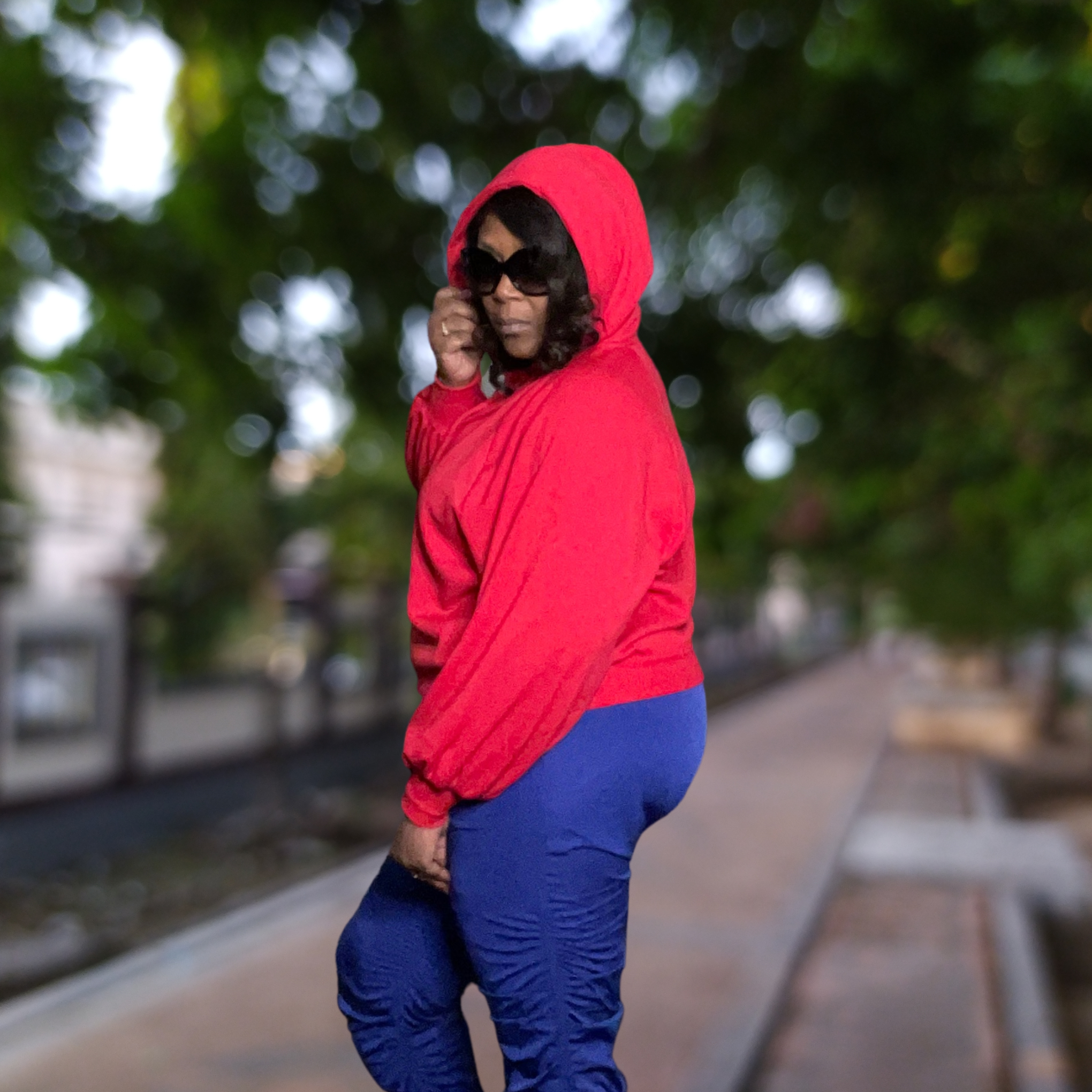 Basic best sale red hoodie